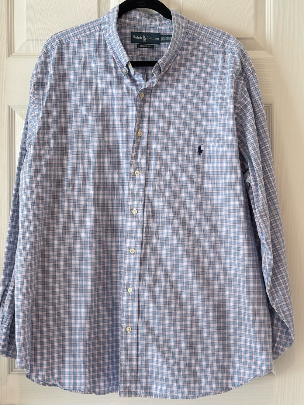 Polo by Ralph Lauren Light Blue & White Plaid Button-Down Shirt